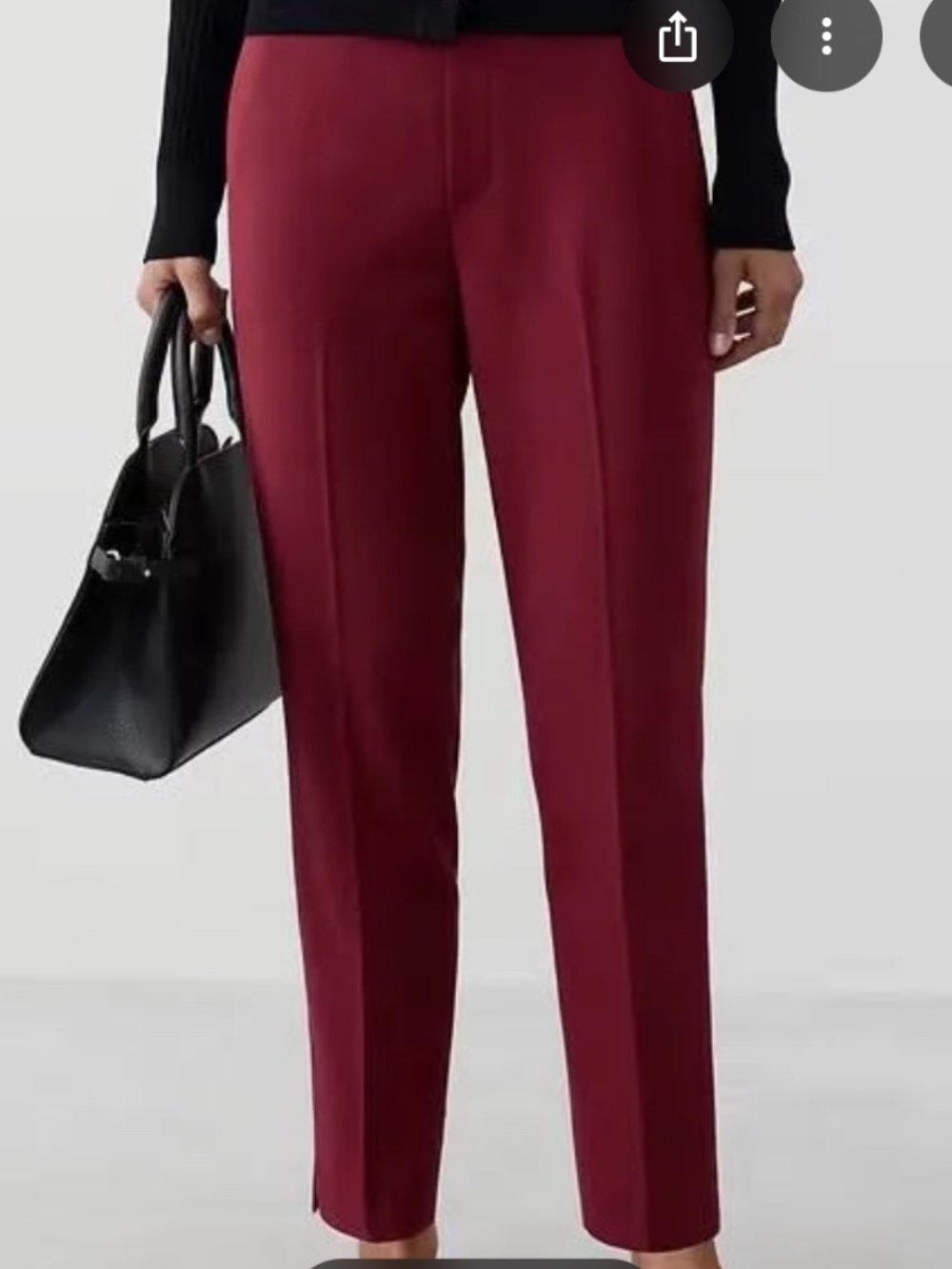 BANANA REPUBLIC Maroon Hayden Pull On Pant